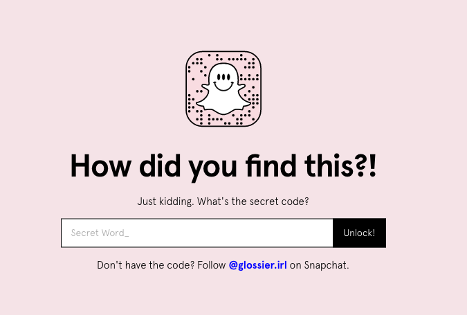 Glossier launches 'super secret' lip balm line on Snapchat - Glossy