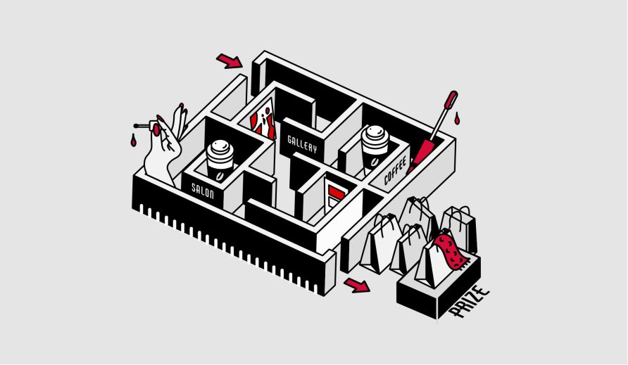 shop maze