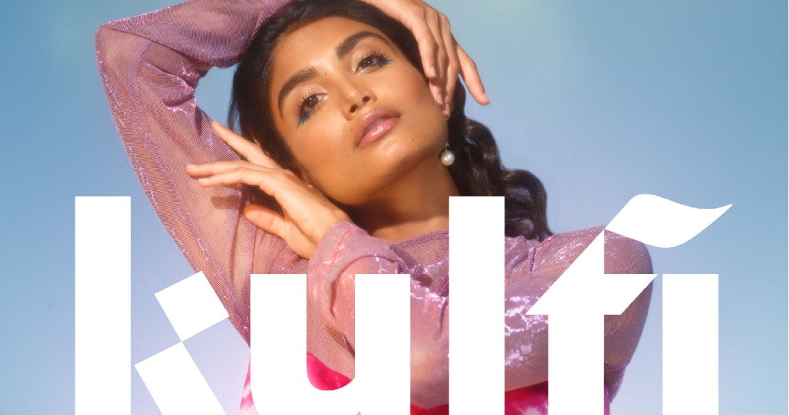 The lead image shows a woman posing and the word Kulfi.