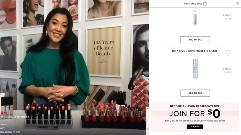 avon live shopping