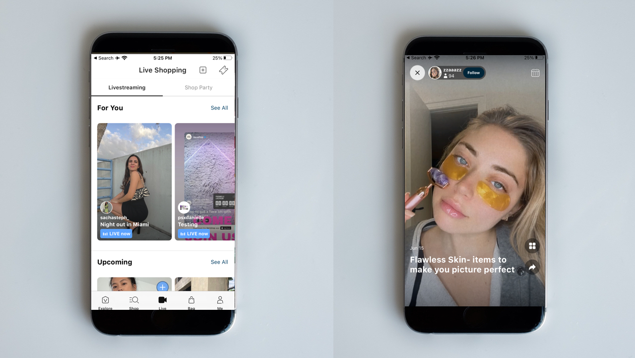 Livestream shopping goes upscale with pure-play e-tailers