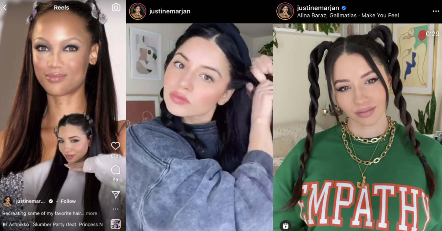 Celebrity hairstylist Justine Marjan on TikTok's current hair trends