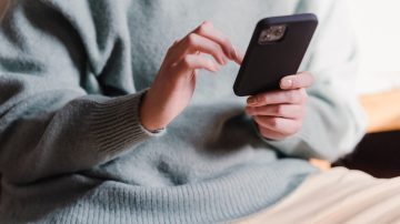 Person on phone