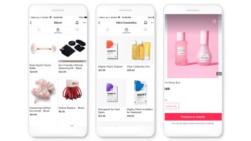 The lead image shows screenshots of TikTok shopping.