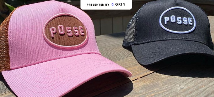 Featured image for a Glossy Pop story on the trucker hat trend. Sponsored by Grin.