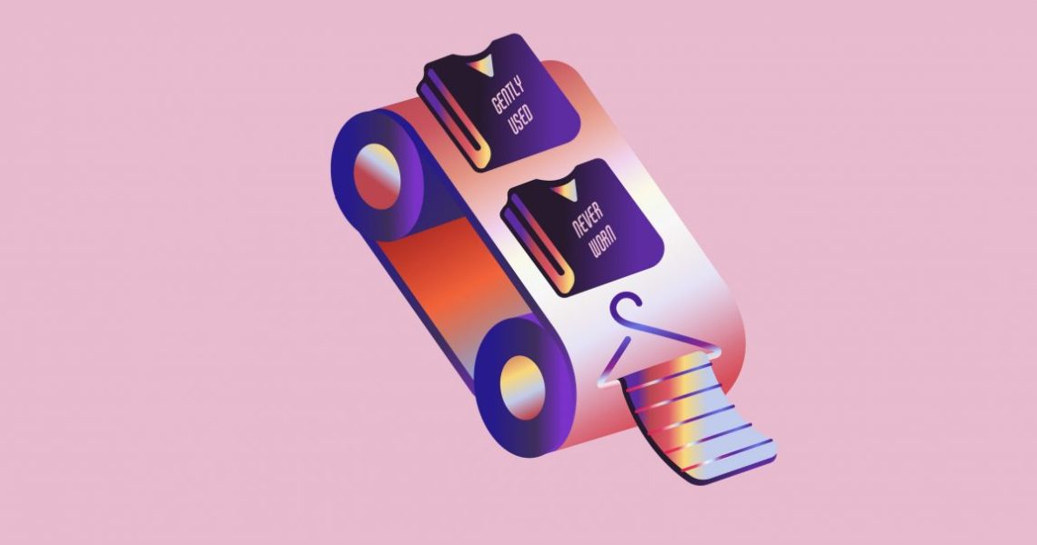 The lead image shows a conveyor belt with clothes on it.
