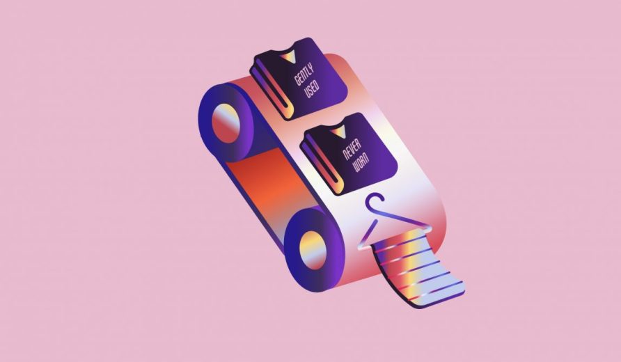 The lead image shows a conveyor belt with clothes on it.