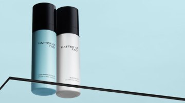 Photograph of two Matter of Fact skincare products.