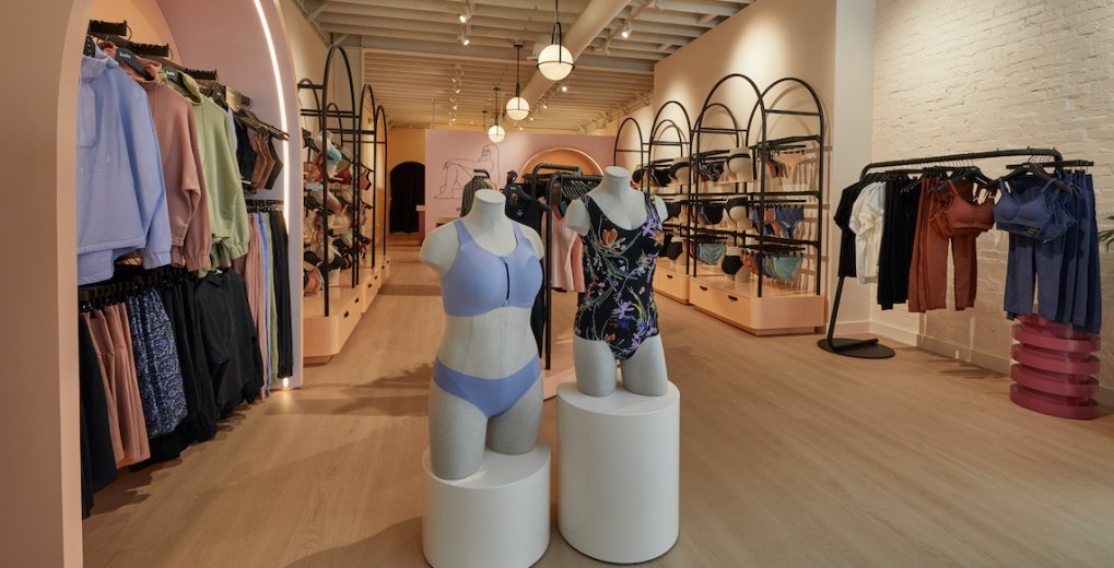 Photograph inside of a Knix store.