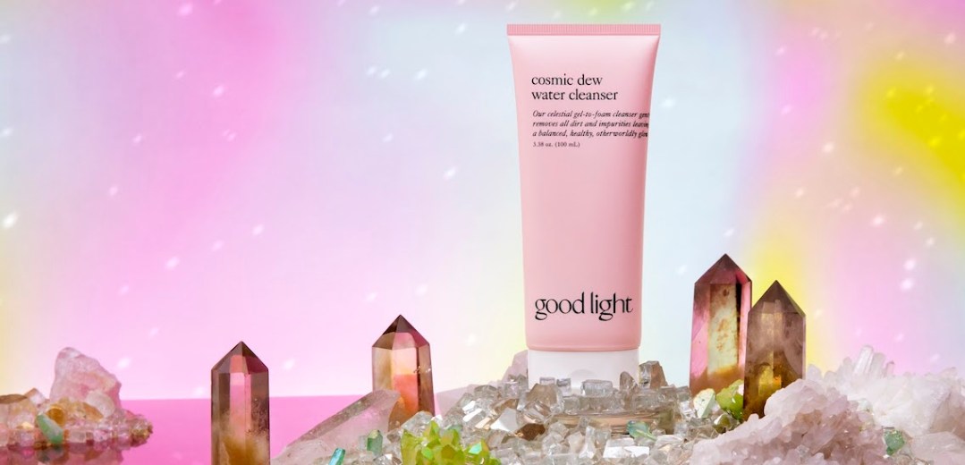 Photograph of Good Light Cosmic Dew water cleanser.
