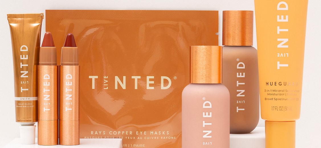 Photograph of Live Tinted products.