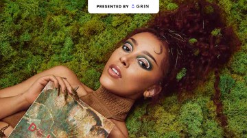 Promotional photograph of Doja Cat for her new makeup collaboration with BH Cosmetics.