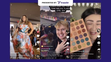 The header image shows TikTok screenshots of people at NYFW.