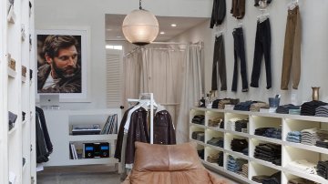 The lead image shows the inside of a clothing store.