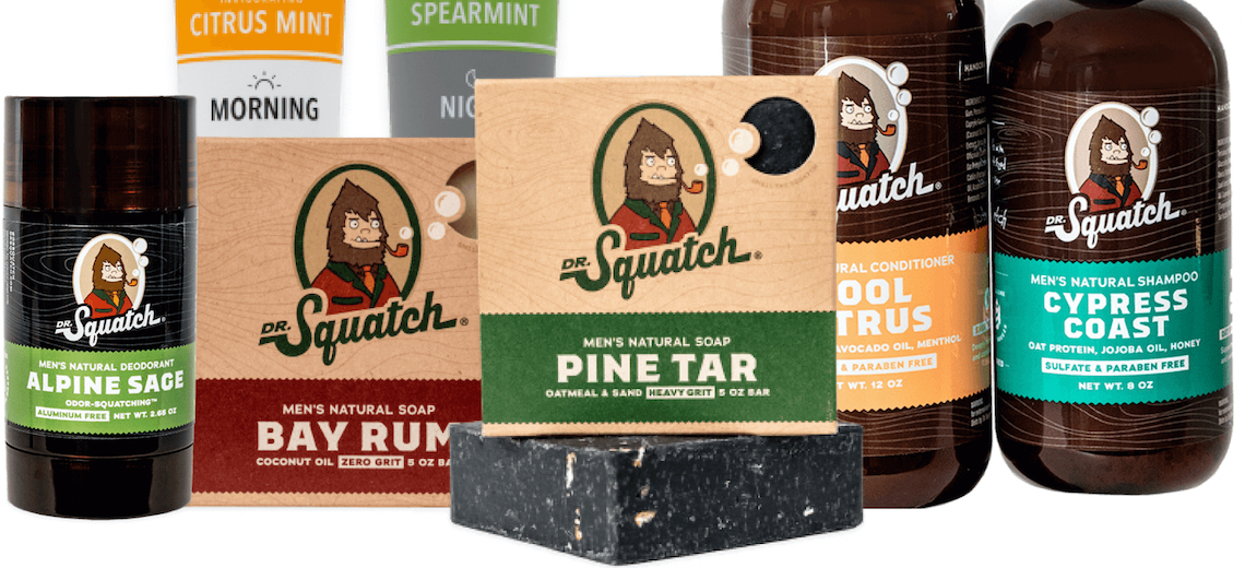 Dr. Squatch Natural Deodorant for Men Odor-Squatching: Alpine Sage + Bay Rum