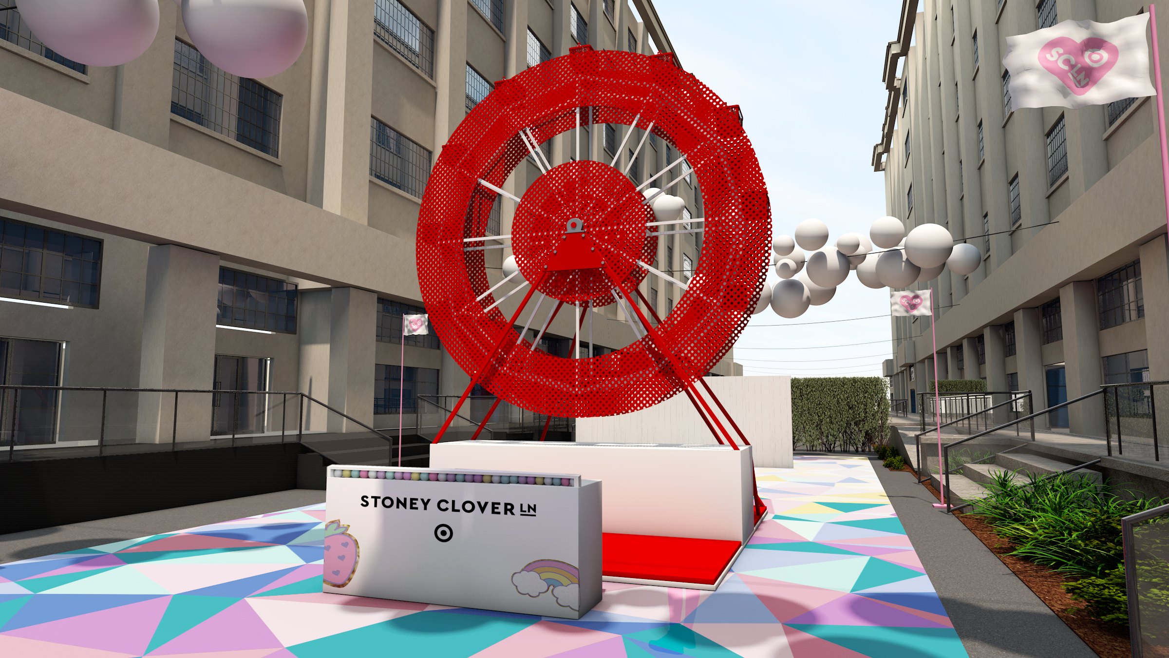 The Stoney Clover Lane and Target boardwalk was unabashedly designed for  Instagram