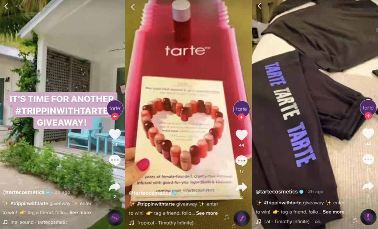 Tarte takes on TikTok with a dedicated influencer trip