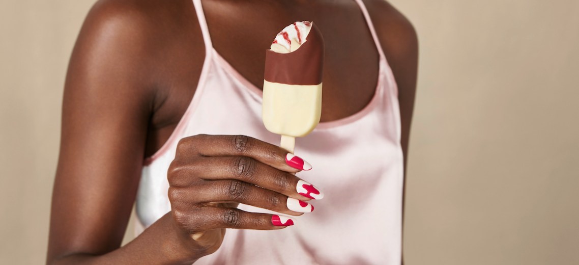 Magnum ice cream x Nails.INC Chocolate Duet
