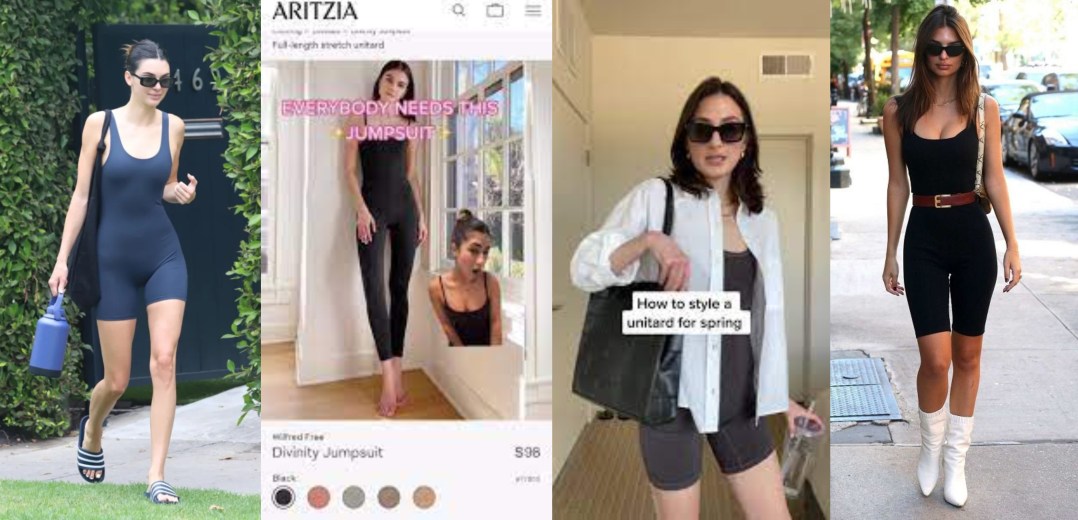 black unitard worn by multiple people