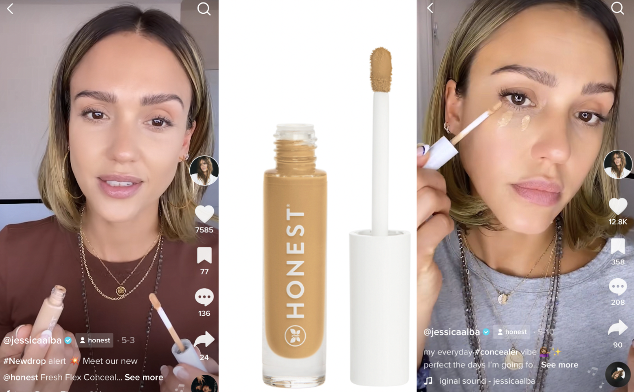 Jessica Alba on Honest Beauty’s first concealer, ‘clean-washing’ and TikTok