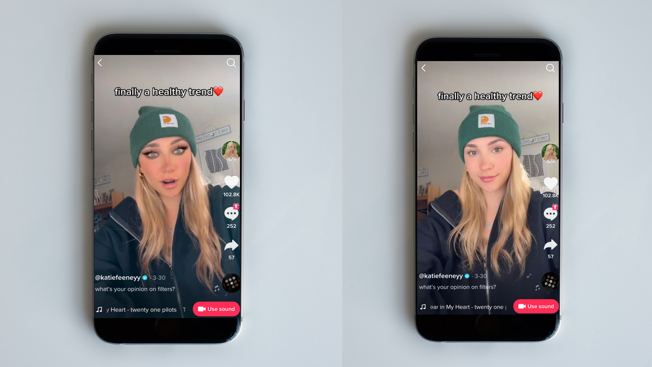 #NoFilter 2.0: Gen Z’s beauty filter backlash is growing on TikTok and Instagram