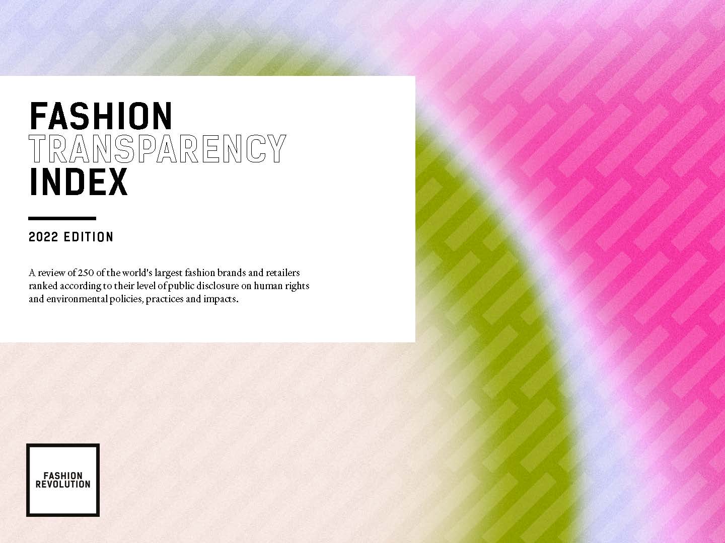 2022 Fashion Transparency Index shows limited progress
