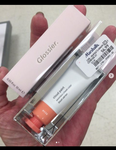 Glossier products are being sold at TJ Maxx