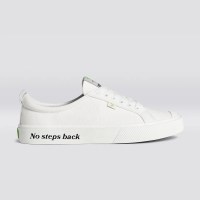 OCA LOW CROOKED OFF-WHITE CANVAS SNEAKER