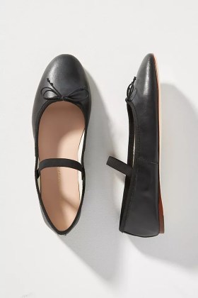 Leonie Lambskin Bow Ballerina Flats