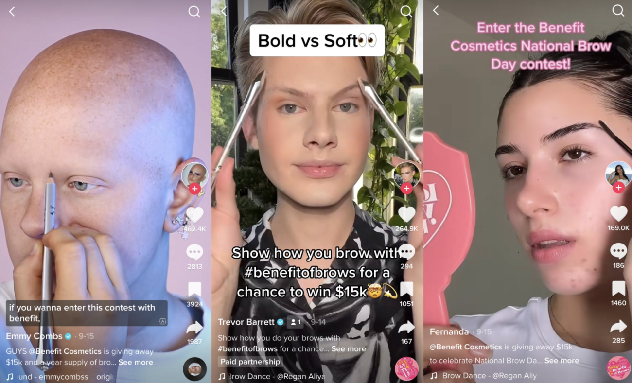 Benefit doubles down on brows for its second TikTok campaign