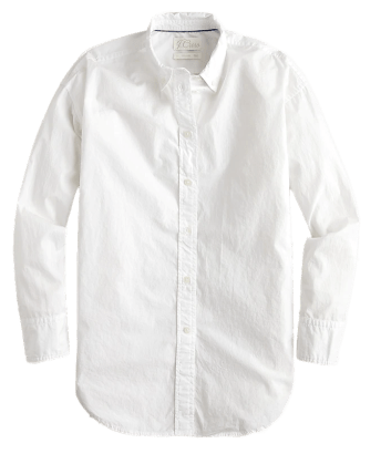 Relaxed-fit washed cotton poplin shirt