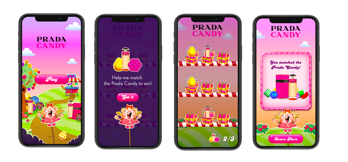 Prada's Candy Crush fragrance campaign drives sales bounce, 1,800% traffic  growth