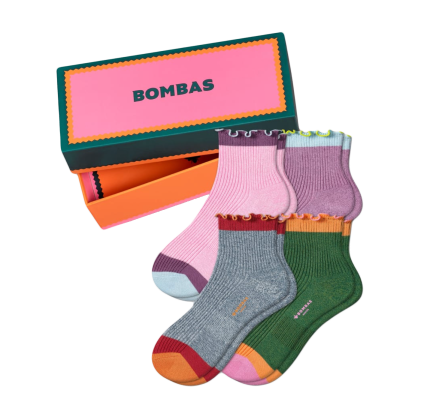 Frilly Sock Confezione regalo leggera da donna da 4 pezzi