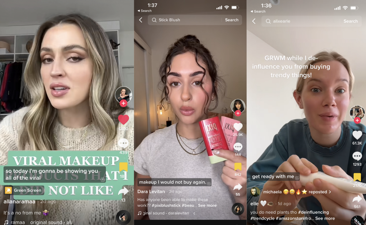 Glossy Pop Newsletter: De-influencing is TikTok’s response to overconsumption and inauthenticity