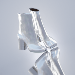 美品 tomwood vault hermes margiela shihara Maison Margiela Leather Slippers with 'Tabi' Cutout