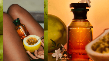 The Nue Co. Good Spirits functional fragrance bottle from its Ulta Beauty launch campaign